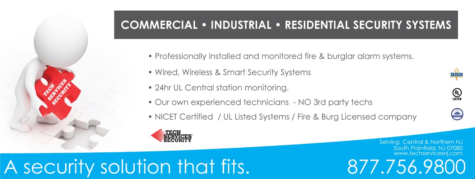Ensure the safety of your business with expert fire alarm installation services from Tech Services of NJ in NJ